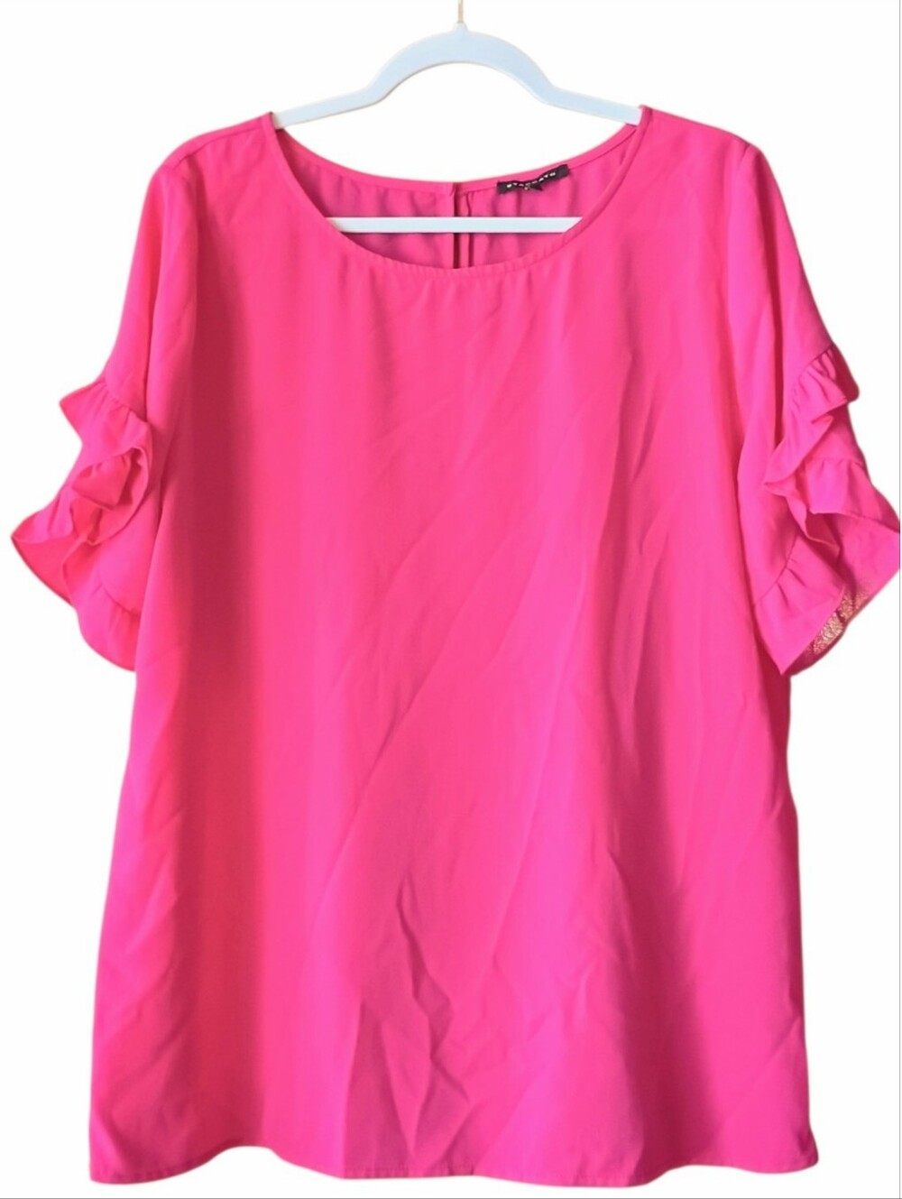 STACCATO Women's Top Blouse Pink LARGE